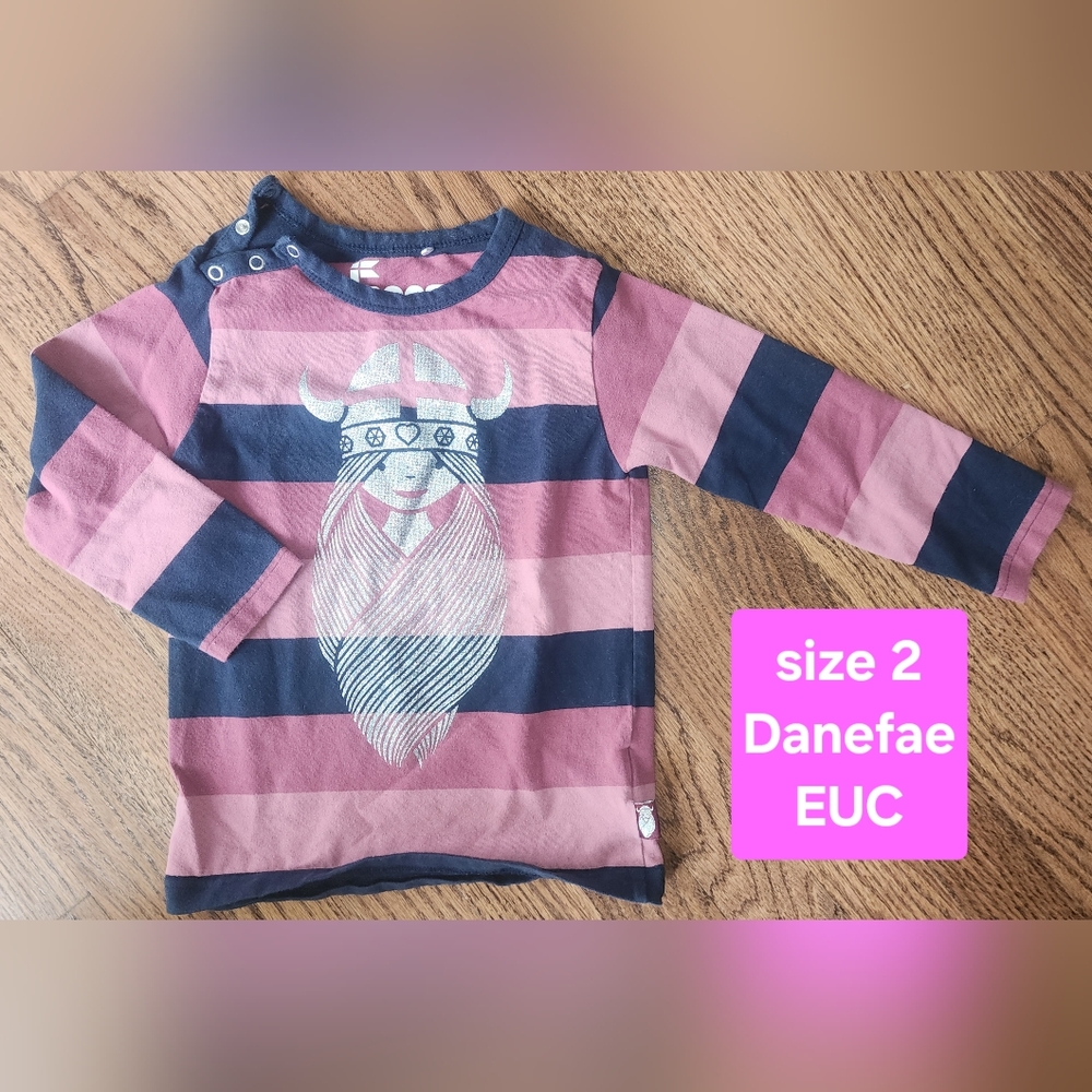 Kids Striped Long Sleeve Shirt - Pink and Blue